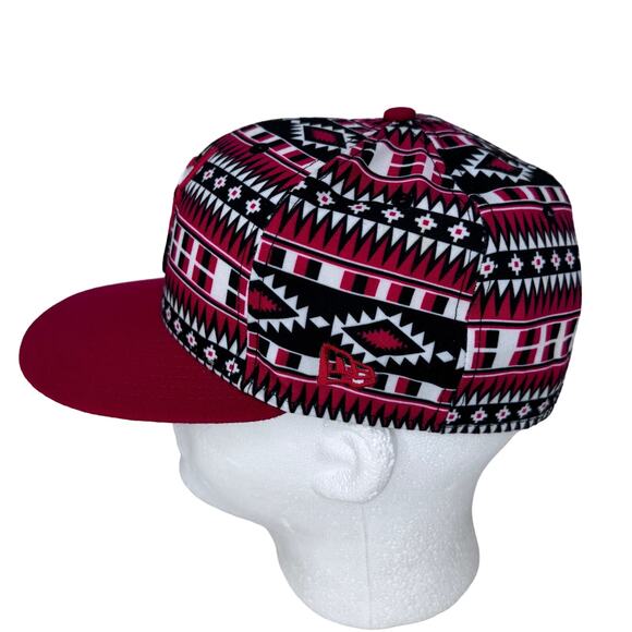 New Era NBA Chicago Bulls Adjustable Snapback Hat Tri-All Print 9FIFTY‎ Red OS - Picture 7 of 12